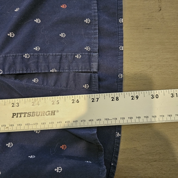 Denim & Flower Slim Fit Men's Large Anchor Print Short Sleeve Shirt A1212 - Picture 11 of 12